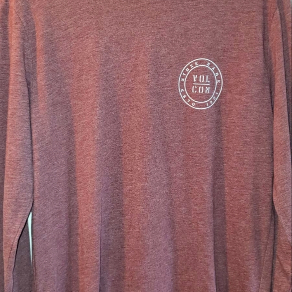 Volcom Stone Burgundy Long Sleeve Tee